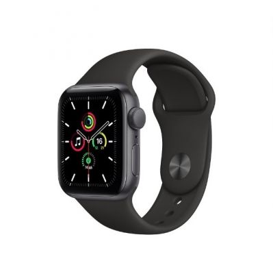 Space Gray Aluminum Case with Black Sport Band 40mm